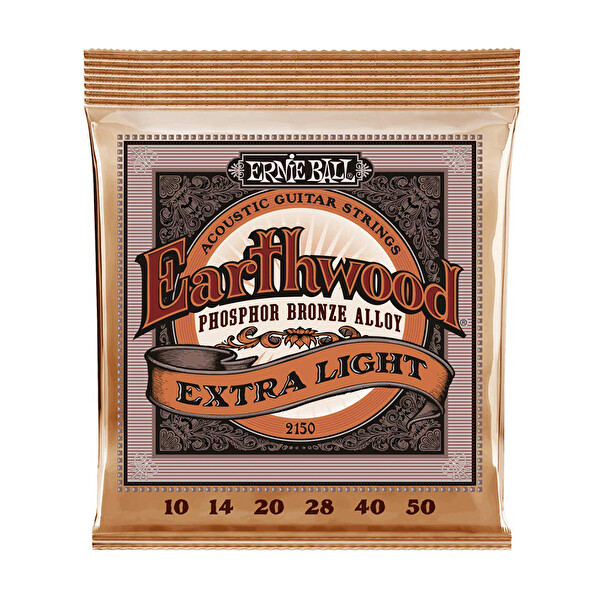 Ernie Ball P02150 Extra Light 10-50 Akustik Gitar Teli