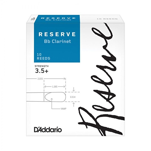 Daddario Woodwinds Reserve DCR10355 Sib Klarnet Kamışı No: 3.5+