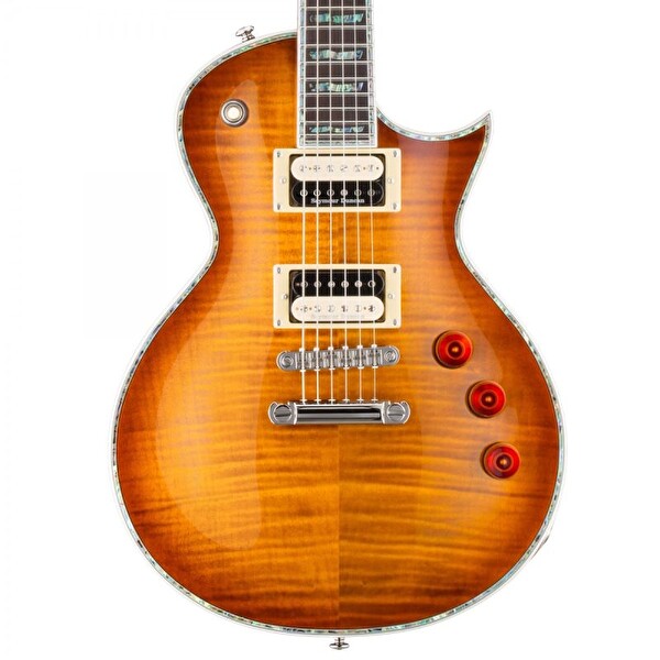 Esp Ltd EC-1000 Flamed Maple Amber Sunburst Elektro Gitar