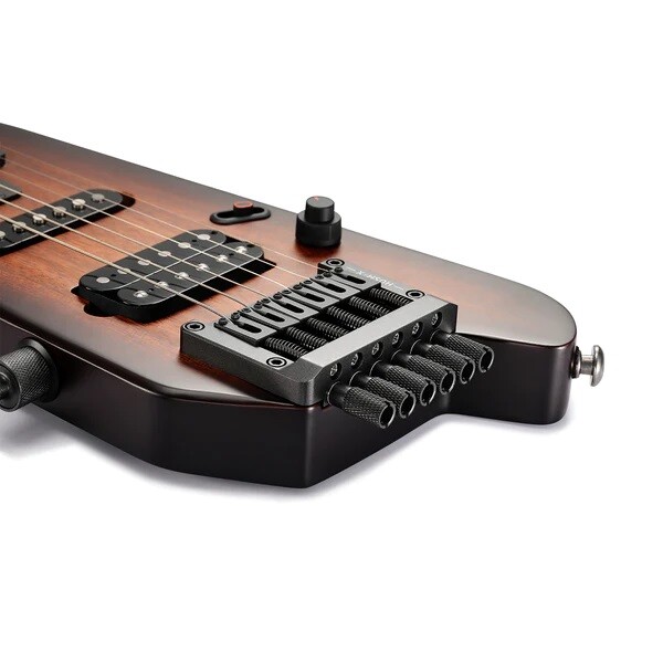 Donner HUSH-X Headless Traveller Sunburst Elektro Gitar Seti