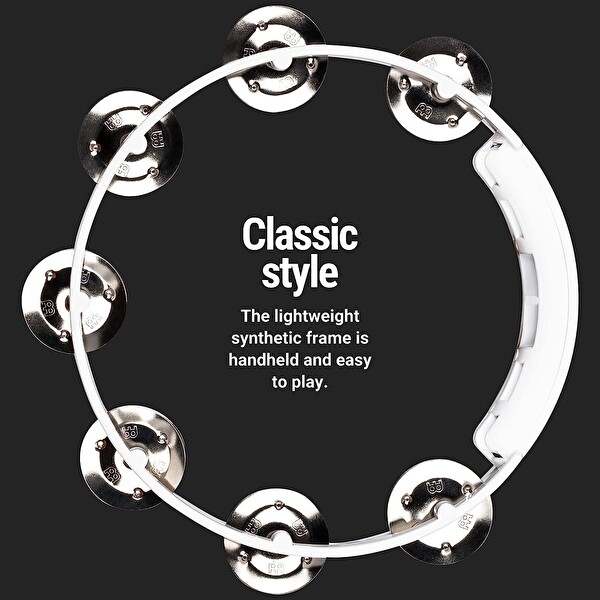 Meinl HTT8WH Stainless Steel Jingle 1-Row 8