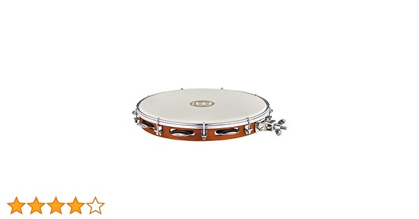 Meinl PA12CN-M-TF-H Pandeiro Chesnut Mountable True Feel Synthetic Head 12