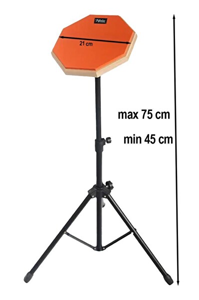 Midex DD-1080-PAK Bateri Davul Çalışma Pedi Seti 8