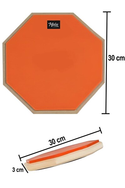 Midex DD-1012-C Bateri Davul Çalışma Pedi 12