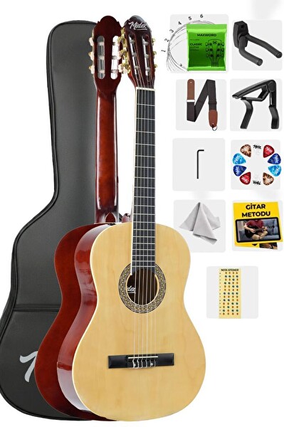 Midex MGX-200NT 4/4 Yetişkin Boy Full Set Kaliteli Klasik Gitar