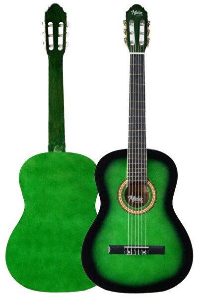 Midex MGX-200GR Kaliteli Klasik Gitar 4/4 Yetişkin Boy Full Set - Yeşil