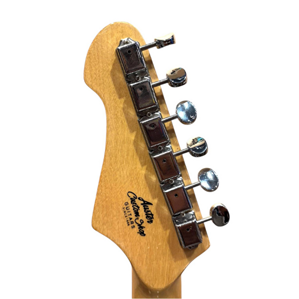 Auster AS 100 Pro Olimpiyat Beyaz Alnico Manyetik Elektro Gitar