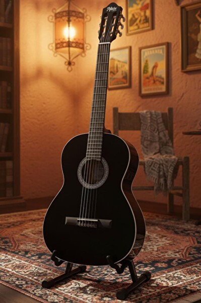 Midex MGX-200BK Kaliteli Klasik Gitar 4/4 Yetişkin Boy Full Set