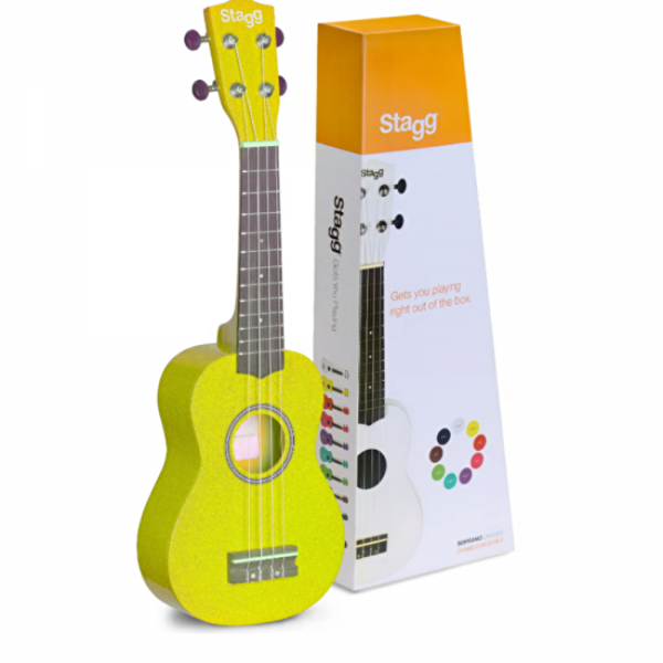 Stagg Us-Lemon Soprano Ukulele Ve Çanta - Limon Sarısı