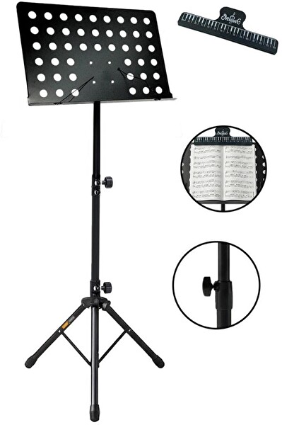 Lastvoice NT-108 Şef Tipi Büyük Boy Kaliteli Nota Sehpası Standı Seti