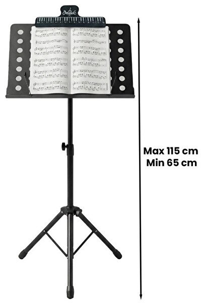 Lastvoice NT-108 Şef Tipi Büyük Boy Kaliteli Nota Sehpası Standı Seti