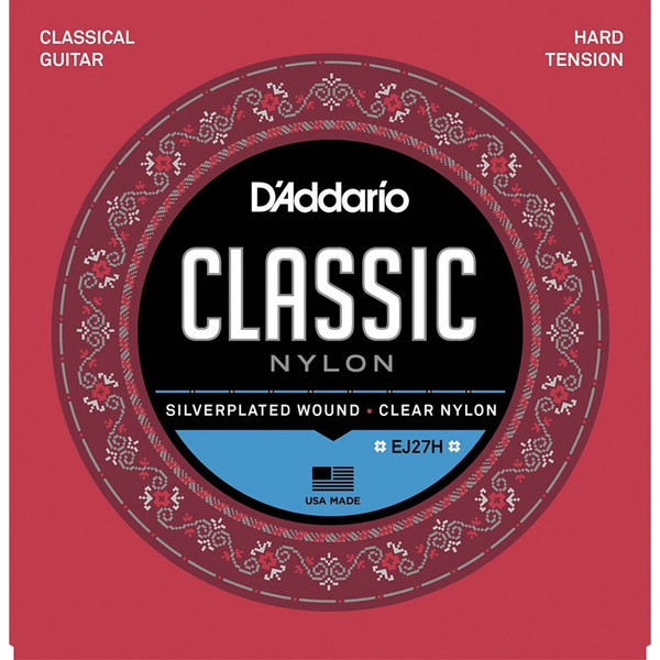 D’Addario EJ27H Klasik Gitar Tel Seti 4/4 Silverplated Wound Hard Tension
