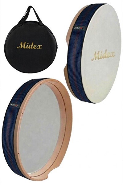 Midex BR-410X 10'lu Bendir Def Toptan Paket Akort Ayarlı El Tutma Oyuklu Çantalı