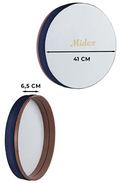 Midex BR-410X 10'lu Bendir Def Toptan Paket Akort Ayarlı El Tutma Oyuklu Çantalı