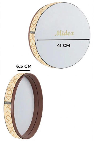 Midex BR-510X 10'lu Bendir Def Toptan Paket Akort Ayarlı El Tutma Oyuklu Çantalı