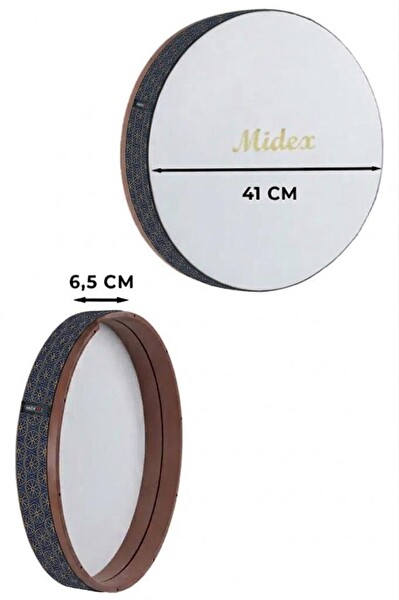 Midex BR-810X 10'lu Bendir Def Toptan Paket Akort Ayarlı El Tutma Oyuklu Çantalı