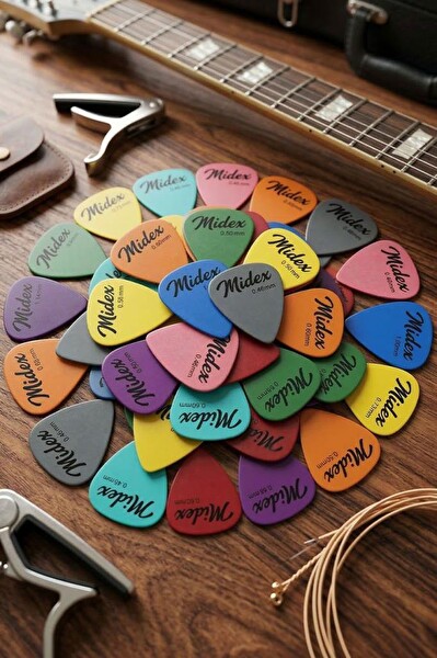 Midex PN-48 Kaliteli 48'li Gitar Penası Seti - Tüm Ebatlar