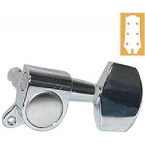 Valencia AMH7001CR 3-3 Krom Akustik Gitar Kulağı