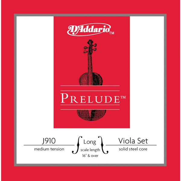D'Addario J910LM Prelude Long Scale 16 Viola Tel Seti