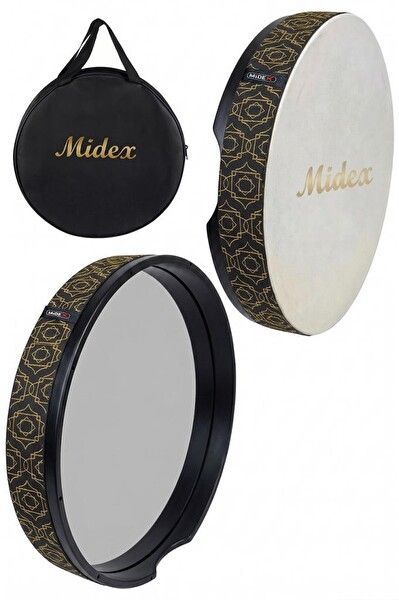 Midex BR-511X 10'lu Bendir Def Toptan Paket Akort Ayarlı El Tutma Oyuklu Çantalı