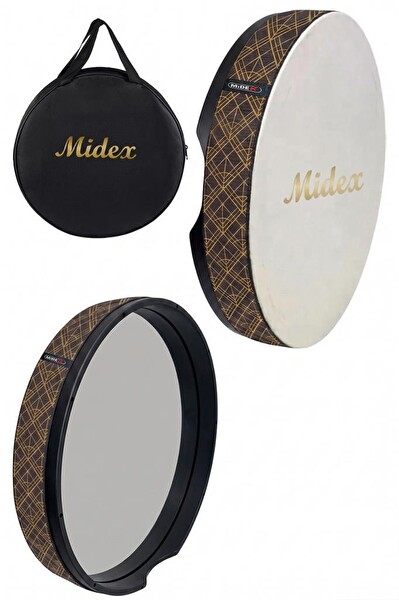 Midex BR-711X 10'lu Bendir Def Toptan Paket Akort Ayarlı El Tutma Oyuklu Çantalı