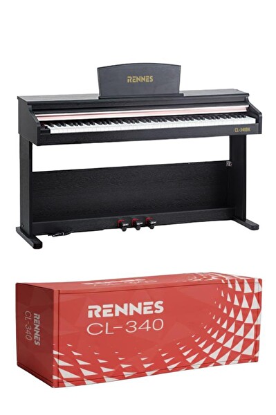Rennes CL-340BK Tuş Hassasiyetli 88 Tuş Dijital Piyano Profesyonel Siyah