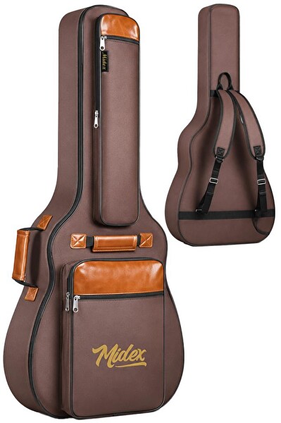 Midex CS-95BRW Özel Tasarım Premium Softcase 101 CM Klasik Gitar Çantası Gigbag Kılıf