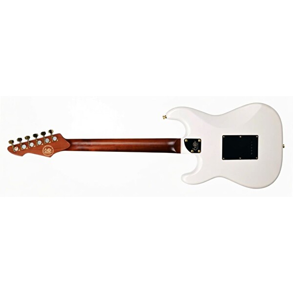 Peavey Raptor Lightning Bolt ST 60th HSS Stratocaster Elektro Gitar Altın-Beyaz