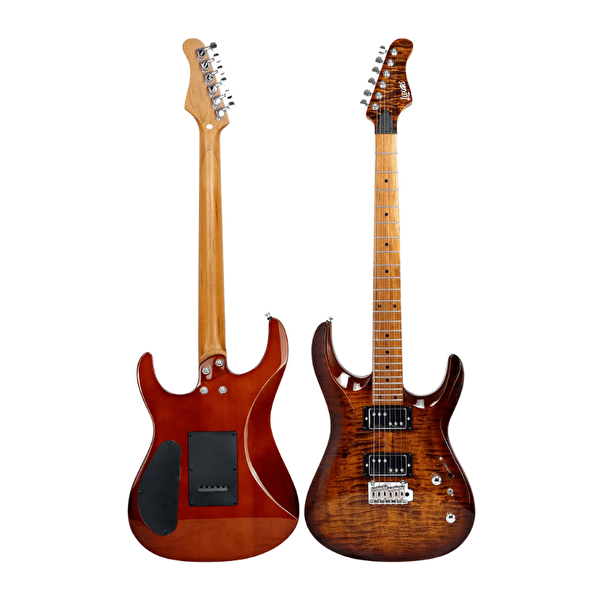 Luxars S-G37-T SHB HH Elektro Gitar Doğal Damarlı Bal Rengi Geçişli