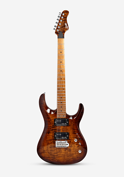 Luxars S-G37-T SHB HH Elektro Gitar Doğal Damarlı Bal Rengi Geçişli