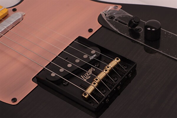 Luxars S-G27 Max TBK Telecaster Elektro Gitar Şeffaf Siyah