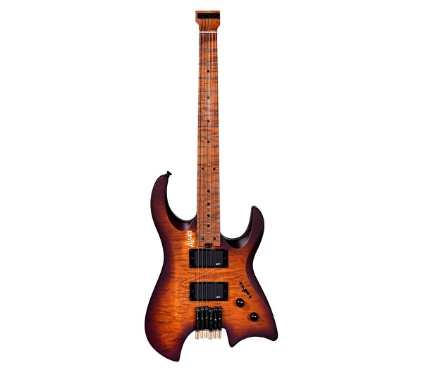 Luxars S-G63-6 SHB Headless (Kafasız) Elektro Gitar Saten Bal Rengi Geçişli Gigbag Dahil