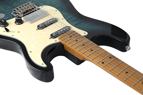 Luxars S-G25 SBL Stratocaster Tipi Elektro Gitar Doğal Damarlı Mavi
