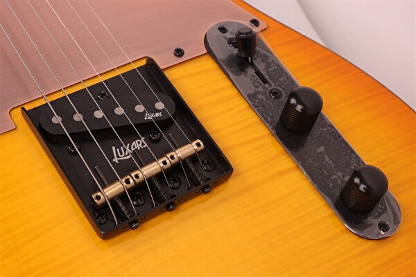 Luxars S-G27 Max HB Telecaster Elektro Gitar Bal Rengi Geçişli