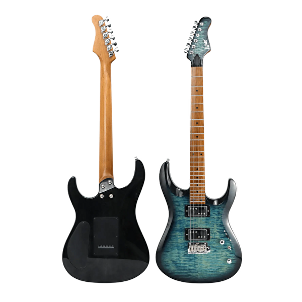 Luxars S-G37-T SBL HH Elektro Gitar Doğal Damarlı Mavi