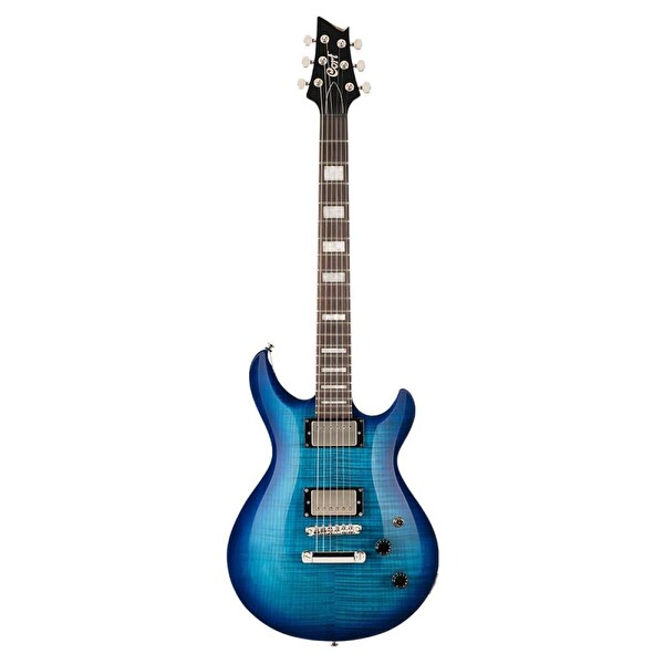 Cort M600 BB 6 Telli Elektro Gitar Mavi Geçişli