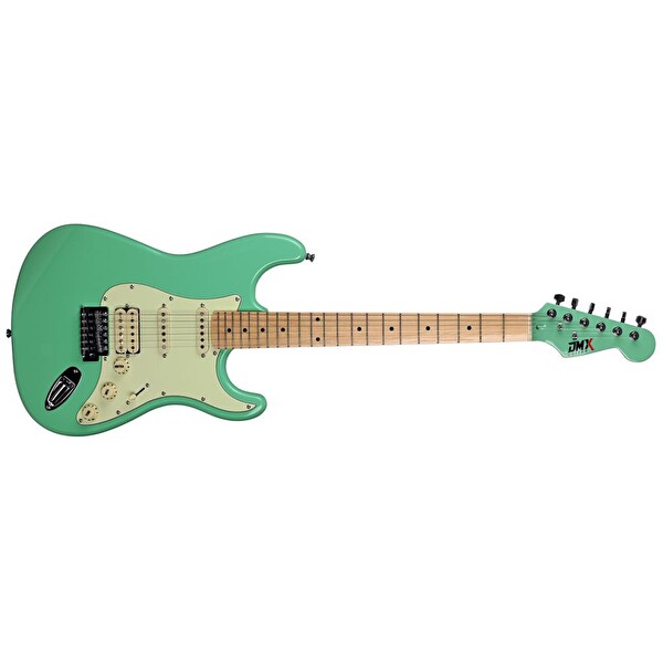 DMX Guitars DEG100 HSS SSG Elektro Gitar Saten Sörf Yeşili