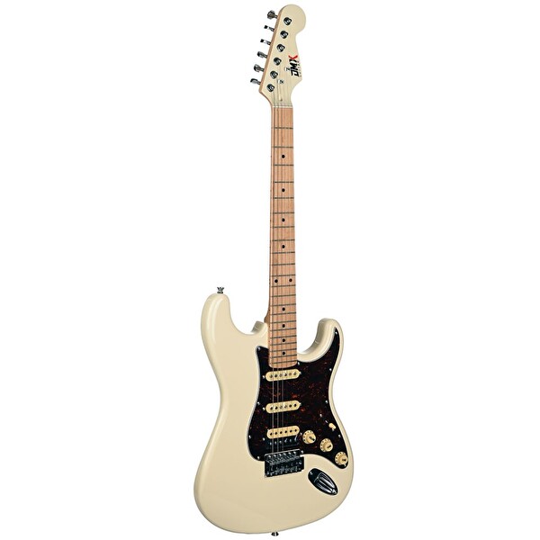DMX Guitars DEG100 HSS OW Elektro Gitar Olimpik Beyaz