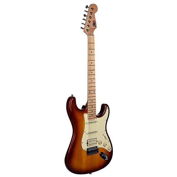 DMX Guitars DEG100 HSS SS Elektro Gitar Sienna Güneş Patlaması