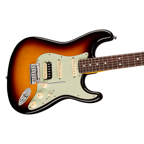 Fender American Ultra Stratocaster HSS Gülağacı Klavye Ultraburst Elektro Gitar