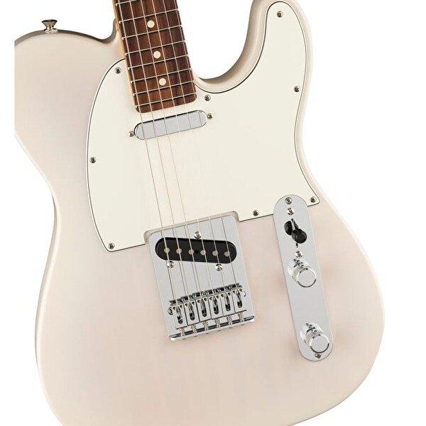 Fender Player II Telecaster Chambered Dişbudak Gövde Akçaağaç Klavye Beyaz Sarı Elektro Gitar