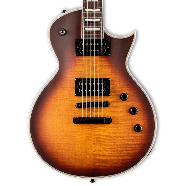 ESP LTD EC-1000 Elektro Gitar - Tobacco Burst Satin - Mat Tütün Gün Batımı