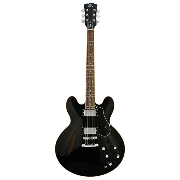 SX SEL6BK Semi Hollow 335 Style Elektro Gitar Siyah