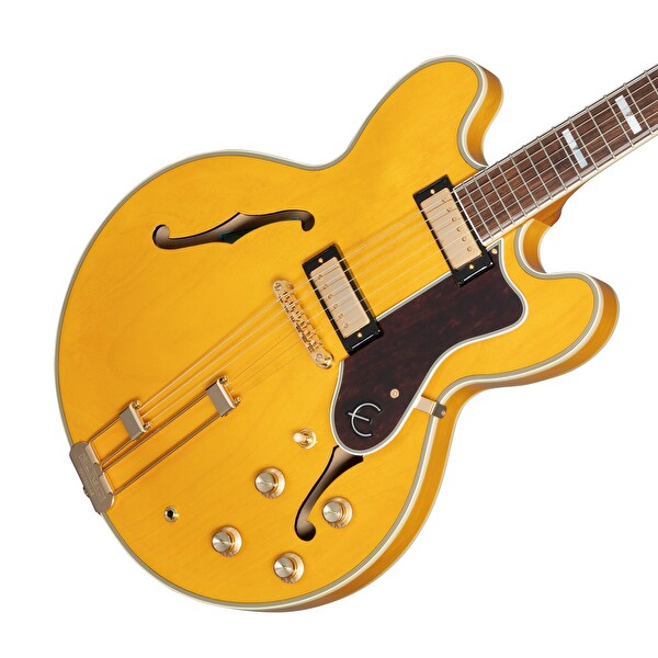 Epiphone Sheraton Frequensator Yarı Boş Gövde Elektro Gitar - Doğal Ahşap