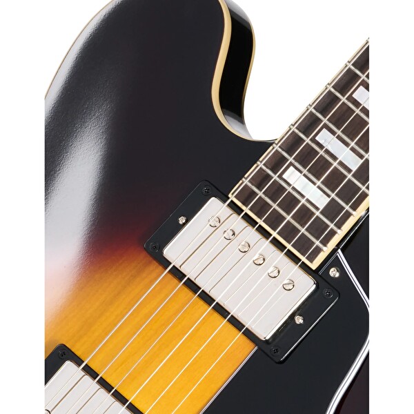 Epiphone 1962 ES-335 Reissue Yarı Boş Gövde Elektro Gitar - Klasik Gün Batımı