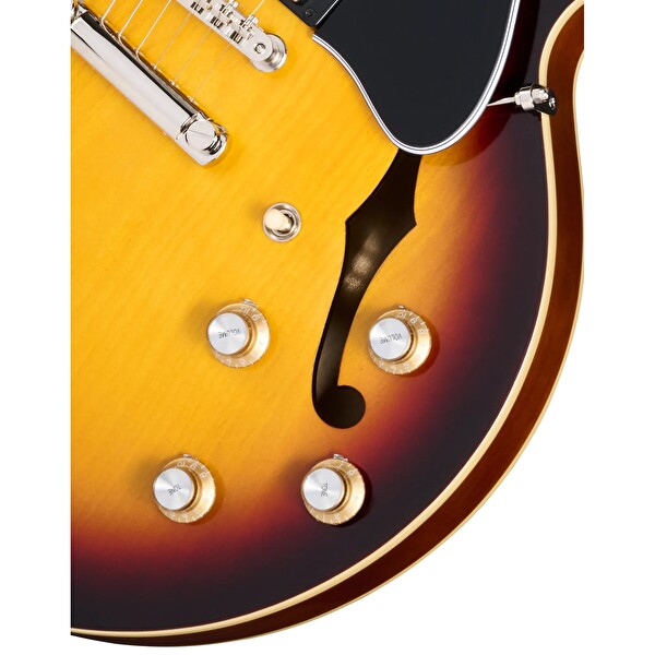 Epiphone 1962 ES-335 Reissue Yarı Boş Gövde Elektro Gitar - Klasik Gün Batımı