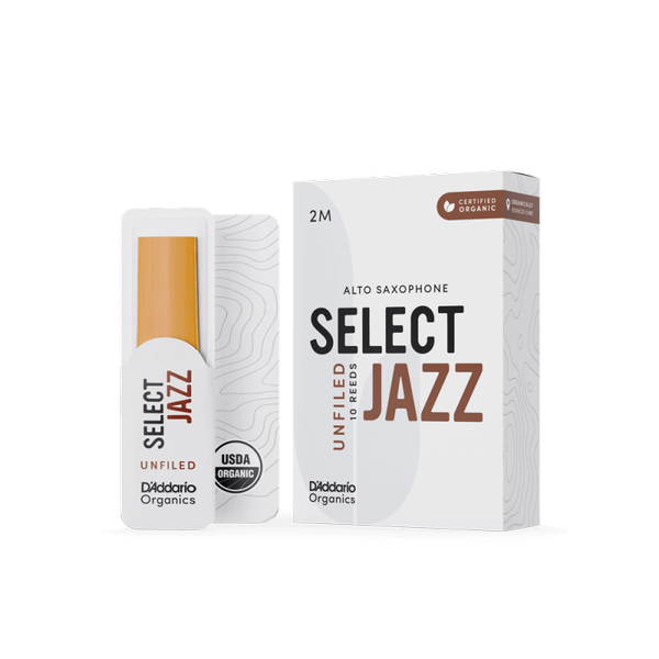 D\'Addario Woodwinds Organic Select Jazz Unfiled Alto Saksafon Kamışı NO:2 Orta