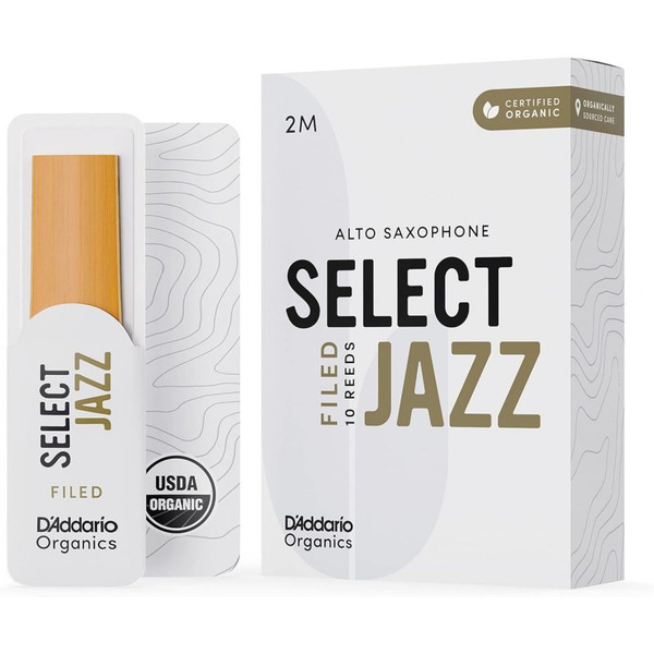D\'Addario Woodwinds Organic Select Jazz Alto Saksafon Kamışı NO:2 Medium