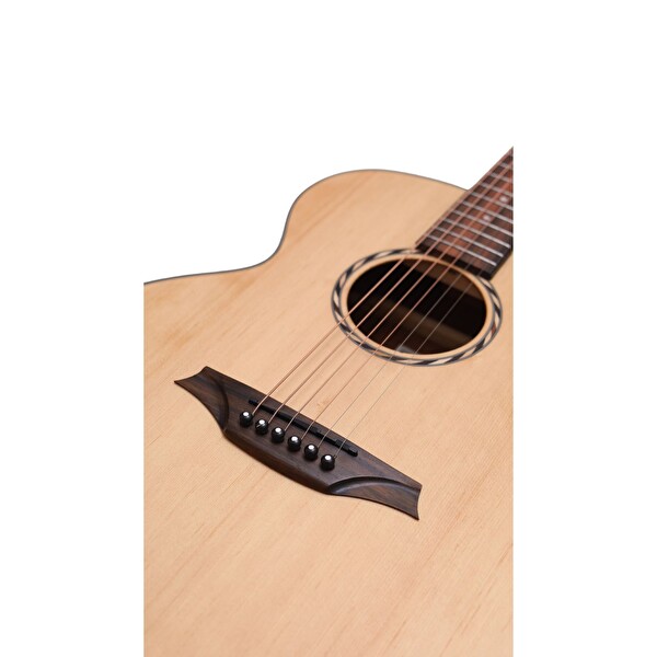 Bromo BAA8S Mini Jumbo Akustik Gitar Natürel