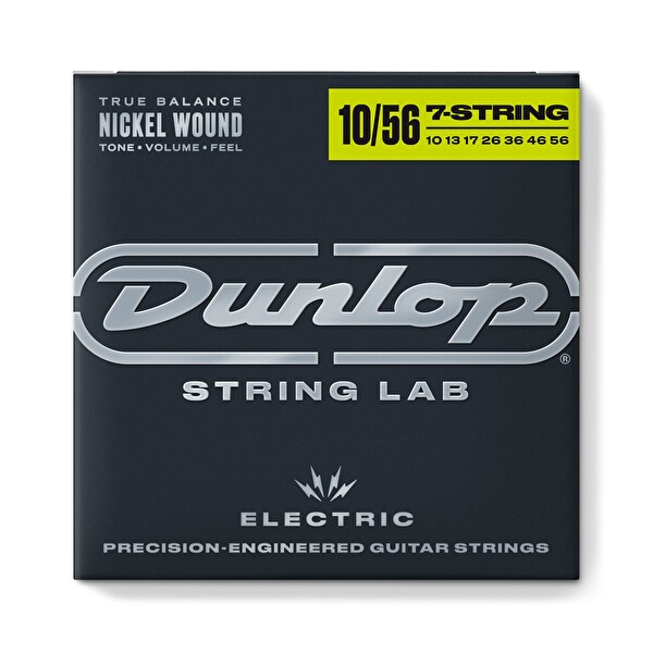 Jim Dunlop DEN1056 Nickel 7 Telli Elektro Gitar Teli 10-56